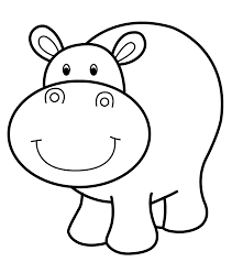 Hippo Coloring Pages Printable Free Zoo Animal Coloring Pages Animal Coloring Pages Cartoon Coloring Pages