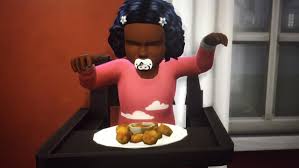 My nigga, chicken, and sauce: Eat The Got Damn Chicken Nuggets Sims4