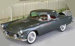 Image result for Silver Gray 1956 Thunderbird