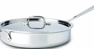 Amazon Com All Clad 4403 Stainless Steel Tri Ply Bonded Dishwasher Safe 3 Quart Saute Pan With Lid Cookware Si Stainless Steel Cookware All Clad Saute Pan