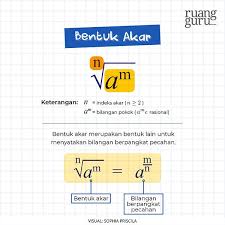 Contoh soal bilangan berpangkat dan bentuk akar kelas 9. Bentuk Akar Sifat Sifat Dan Cara Merasionalkannya Matematika Kelas 9