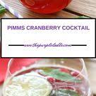 Pimms Cranberry Cocktail Cocktailrecipes Pimms Rezept Rezeptideen Cranberry Cocktail