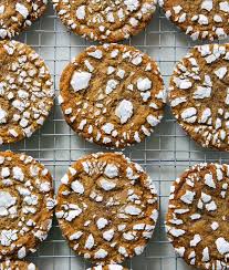 Gingerbread Crinkle Cookies Recipe A Cozy Kitchen Recipe Crinkle Cookies Recipe Cookie Recipes Crinkle Cookies