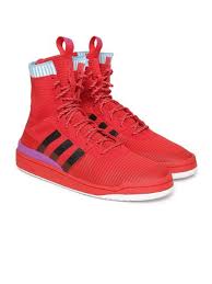 Shop shoes.com's huge selection of knit mens high tops and save big! Adidas Originals Men Red Solid High Top Forum Winter Prime Knit Sneakers Grabfly Best Online Comparison Shopping