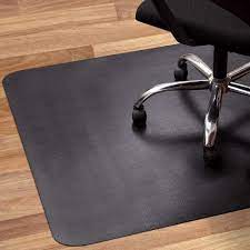 Amazon Com Office Chair Mat For Hardwood And Tile Floor Black Anti Slip Non Curve Under The Desk Mat Best For Rolling Chair And Computer Desk 47 X 35 Rectangular Non Toxic Plastic Protector Not