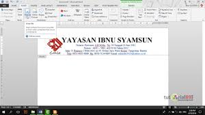 Tanpa perlu program editing yang sulit, kamu bisa bikin desainnya hanya dengan. Cara Mudah Membuat Kop Surat Otomatis Di Setiap Halaman Di Microsoft Word Vido Tutorial89