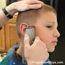 Hair clippers for kids, electric baby hair clippers ceramic hair trimmer for infants & toddler ultra quiet ipx7 this is an electric nail trimming for trimming baby's nails. How To Do A Boy S Haircut With Clippers Frugal Fun For Boys And Girls