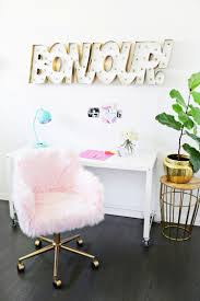 Project Restyle Office Chair Makeover A Beautiful Mess Office Chair Makeover Home Office Decor Pink Office Chair