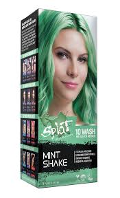 Offered by the best brands, rest assured of the quality of these. Splat 10 Wash Mint Shake Hair Color No Bleach Temporary Green Hair Dye Walmart Com Walmart Com