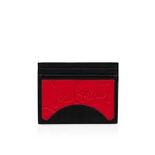 Kios - Card holder - Grained calf leather - Loubi - Christian Louboutin  United States
