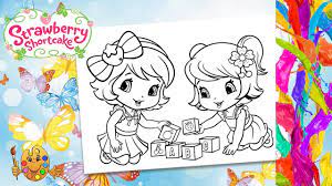Cherry jam baby strawberry shortcake coloring pages. Coloring Baby Strawberry Shortcake And Cherry Jam Coloring Pages Coloring Book Youtube
