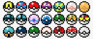 A regular poké ball is the most basic type of poké ball. Pikachu And Pokeball Pixel Art Pikachu And Pokeball Pixels Png Image Transparent Png Free Download On Seekpng
