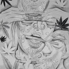 Owl & skull back tattoo. Art Nouveau Chicano Drawings Drawings Art