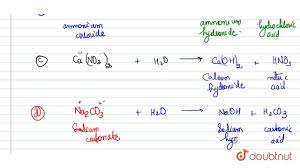 Name The Acid And Base From Which The Following Salts Have Been Fo