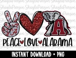 Download Car Parts Accessories Peace Love Roll Tide License Plates