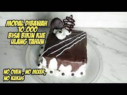 Sajian kue ini tentu cukup praktis dan akan dapat anda buat. 3 Bahan Tanpa Kukus Tanpa Oven Kue Ultah Sederhana Youtube