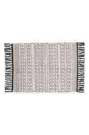 Mat Rug Clipart Black And White White Charcoal Gray Bath Mat In Jacquard Weave Cotton Fabric Tufting At Front And Fringe On Short Sides Small Bath Mat Black Bath Mat Grey Bathroom Rugs