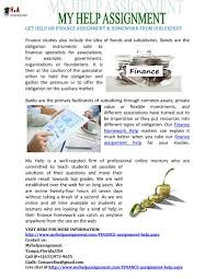 Finance Homework Help Homework Help Homework Help