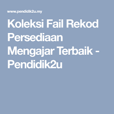 Fail rekod pdpr untuk kemaskini respons tugasan murid. Koleksi Fail Rekod Persediaan Mengajar Terbaik Pendidik2u Fails Recipes