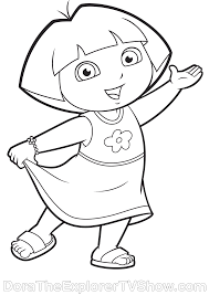 Pin By Si Lima On Detske Obrazky Omalovanky Dora Coloring Mermaid Coloring Pages Dora Drawing