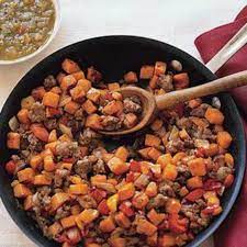 Sweet Potato And Sausage Hash Recipe Breakfast Sausage Hash Sausage Hash Sweet Potato Hash