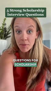 Isu Jesse Fell Scholarship Interview Questions