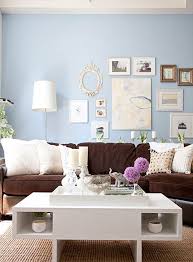 My Chocolate Brown Couch Would Look So Much Better Against A Baby Blue Wall Brown Sofa Living Room Brown Couch Living Room Brown Living Room