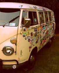 Volkswagen Van T1 Vw Camper Van Love The Stickers Always Think They Look Cool When You Decorate Them Yourself Volkswagen Van Vw Campervan Vw Camper