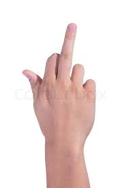 More images for pink middle finger background » Negative Symbol Middle Finger On A Stock Image Colourbox