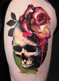 Maybe you would like to learn more about one of these? 50 Skull Rose Tattoos Meanings Tattoo Designs More