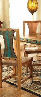Azure Barnwood Table Chairs Barnwood Dining Room Furniture Barnwood Table Southwestern Dining Tables Chair