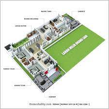 Dari segi estetika, rumah 2 lantai beratap datar ini tampil cantik meskipun. Desain Dan Denah Rumah Leter L Dengan Ukuran 18 X 26 M Menonjolkan Konsep Minimalis Elegan Dan Modern Homeshabby Com Design Home Plans Home Decorating And Interior Design