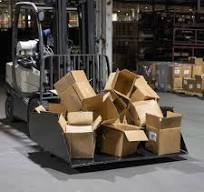 Forklift Mounted Front Loader Dump Bucket