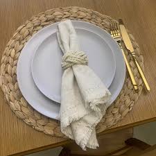 Of course, the meal is the star at any dinner party—with its burnished turkey, vegetarian casseroles, and abundant seasonal offerings—but you should still set a table that is as rich and memorable as the food itself. Cotton Napkin Rings Handmade Rustic Macrame Napkin Holders Natural Serviette Buckle Holder For Dinner Party Decor Napkin Rings Aliexpress