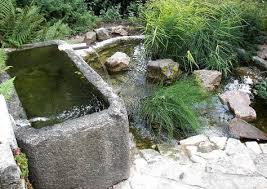 Ein Kleiner Wassergarten Wassergarten Wasser Im Garten Brunnen Garten