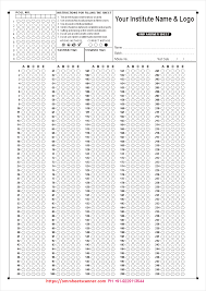 Model Omr Sheet Pdf Books Download Pdf Download