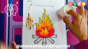 Gambar mewarnai api aneka gambar mewarnai. Video Pembelajaran Mewarnai Dan Menempel Api Unggun Menggunakan Batang Korek Youtube