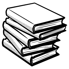The most common book cover clipart material is cotton. Books Black And White Books Library