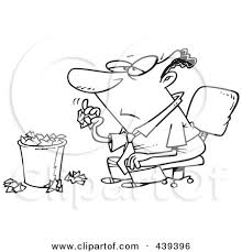 Royalty Free Rf Clip Art Illustration Of A Cartoon Black And White Outline Design Of A Bored Black Businessman Tossing Crumpled Paper In The Trash By Toonaday 439396 Crumpled cartoon 1 of 5. cartoon black and white outline design