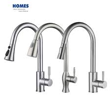 Be sure to hold the end of the hose down into the sink and turn the faucet on to the warm position where it mixes hot and cold water. China Villa Project Pull Down Kitchen Faucet Single Handle Stainless Steel Sus304 Lead Free Kitchen Sink Faucet Tap With 3 Modes Pull Out Sprayer Sleek Chrome China Multifuction Pull Out Stretch Kitchen