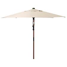 Betso Lindoja Ombrellone Marrone Effetto Legno Beige Ikea It In 2021 Patio Umbrella Parasol Base Brown Wood