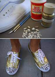 Diy Miu Miu Sneakers Honestly Wtf Diy Sneakers Diy Shoes Decorated Shoes