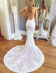 Maybe you would like to learn more about one of these? Mermaid V Ausschnitt Ruckenfrei Gericht Schleppe Hochzeitskleid Mit Spitze Applikationen Dresstells Com