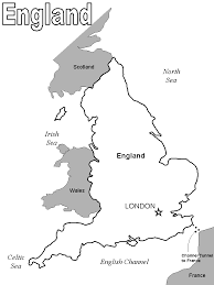 Map2 England Coloring Pages England Map Coloring Pages World Thinking Day