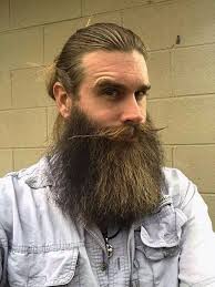 Full Thick Long Straight Beard Mustache Long Hair Beards Bearded Man Men Bearding Beardsforever With Images Beard Styles Viking Beard Styles Curly Beard