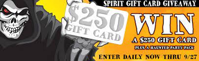 Spirit halloween coupon codes are the best way to save at spirithalloween.com. Spirit Halloween Gift Card Giveaway Familysavings