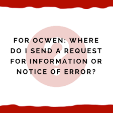 Download ocwen loan modification application pdf doc. Ocwen Where Do I Send A Request For Information Or Notice Of Error