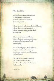 The Quiet Life By Alexander Pope By Randi Kuhne In 2021 Alexander Pope Poems About Life Pope