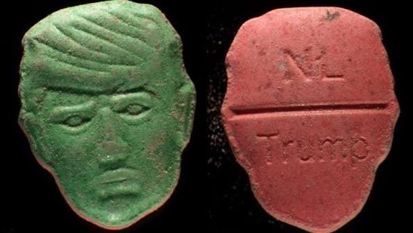Dutch health institute issues warning over Trump-shaped ecstasy pills