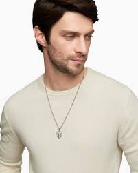 Men's St. Michael Amulet in Sterling Silver